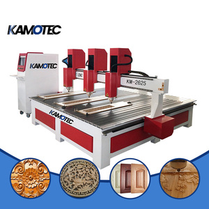 <strong>CNC</strong> Router Multi Heads Double Spindle 1325 2025 2030 Coffin Carving Machine with <strong>DSP</strong> <strong>Controller</strong> - Product Image 2