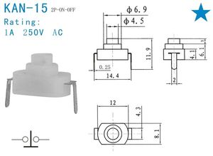 Schalter Micro rechtwinkliger momentaner taktiler Druckknopf schalter Momentan-Druckknopf - Product Image 4