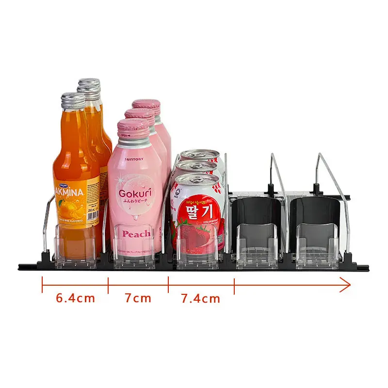 Factory Custom Spring Loaded Drink Organizer Regal verwaltung Organizer System Pusher Divider für Shop