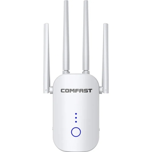 COMFAST CF-WR758AC V3 Dual-Band ไร้สาย AC1200 WiFi Repeater และสัญญาณ Booster, 5GHz/2.4GHz เครื่องขยายเสียงทางไกลพร้อมผนัง - Product Image 1