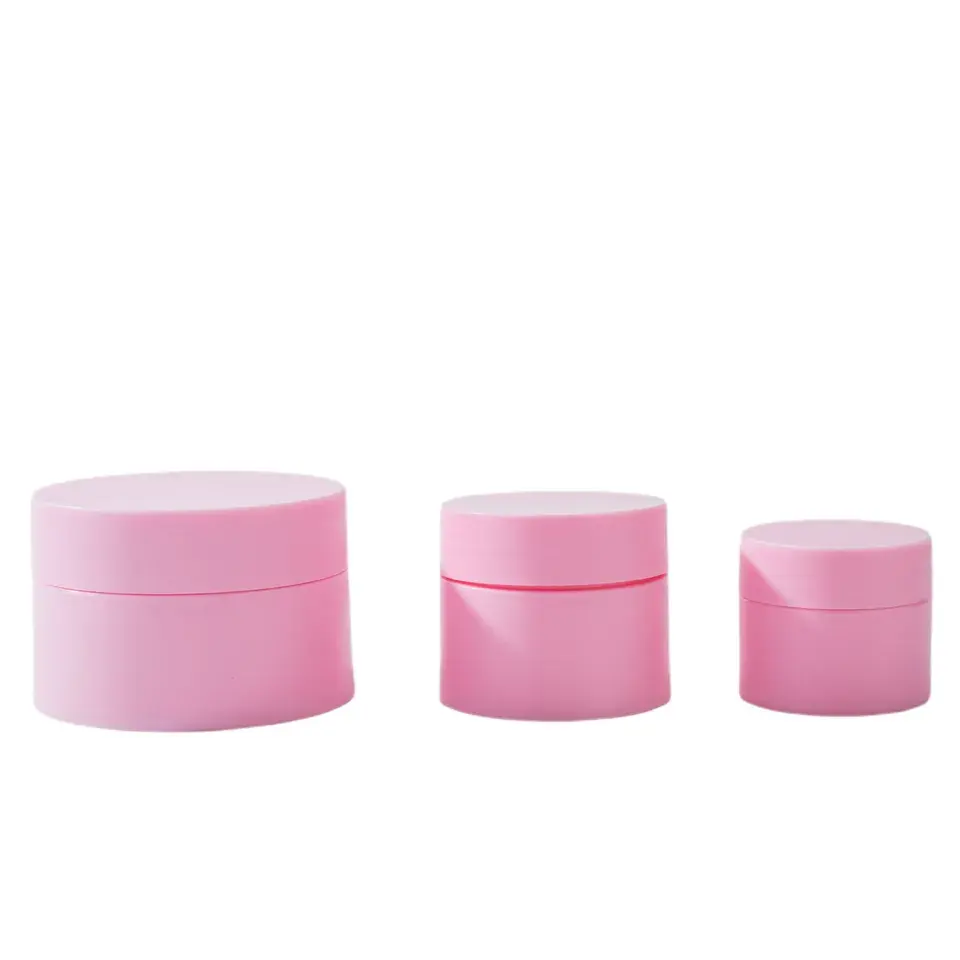 Les boîtes en plastique givrées de pot de crème de pp sont utilisées pour l'emballage cosmétique
