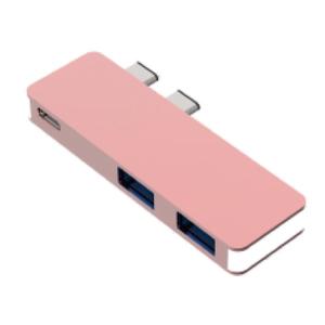 3 in1はMacPro/Air 2019 2018 20172016と互換性がありますTB3100WPDドッキングステーションUSB2.0ハブを備えたデュアルタイプCアダプター - Product Image 4