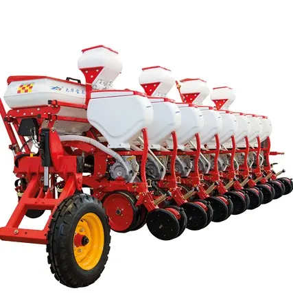 Machine de plantation agricole pour maïs, semoir de précision pour maïs et soja, avec tracteur