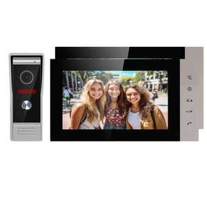 2 monitores sistema de intercomunicación 7 pulgadas AHD cámara de visión nocturna multi Monitor video intercomunicador 1 cámara al aire libre - Product Image 2