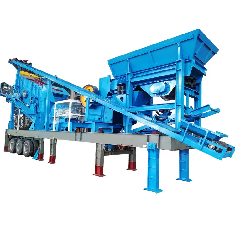 High Quality Quarry Stone Dust Mobile Waste Crusher For Gravel Limestone Marble Ore Pebble Riverstone Quarry And Mining
