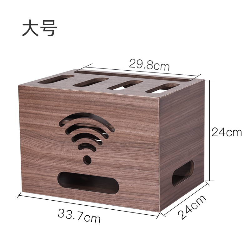 Walnut wood router storage box