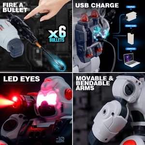 YXリモートコントロールロボット競合バトルゲーム3D障害物2.4GHz RCロボットおもちゃ誕生日ギフトおもちゃ女の子のためのおもちゃ - Product Image 2