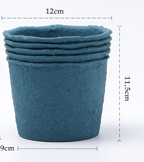Paper Pulp Blue-Green Medium Size 12cm