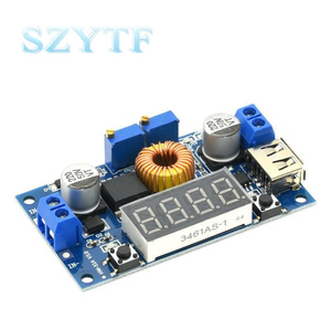 XL4015 75W DC-DC 5A電圧レギュレーターモジュール電圧計ディスプレイ付き調整可能バックモジュール - Product Image 3