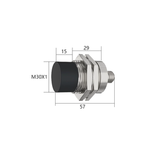 Induktiver Näherung sensor M30 mit 15mm/30mm Erfassungs bereich Doppelte Entfernungs erkennung für Metalle - Product Image 3