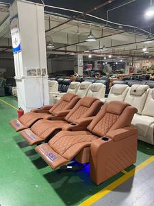 Canapé sectionnel inclinable de cinéma maison moderne Expérience cinématographique élégante Chaise de cinéma maison Caractéristique de massage Cuir synthétique - Product Image 6