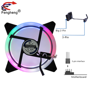 Ventola Fengheng RGB, cinghia di distribuzione della scheda madre da 120mm 5 v-3 pin, ventola da 120mm, con controller per custodia del computer - Product Image 1