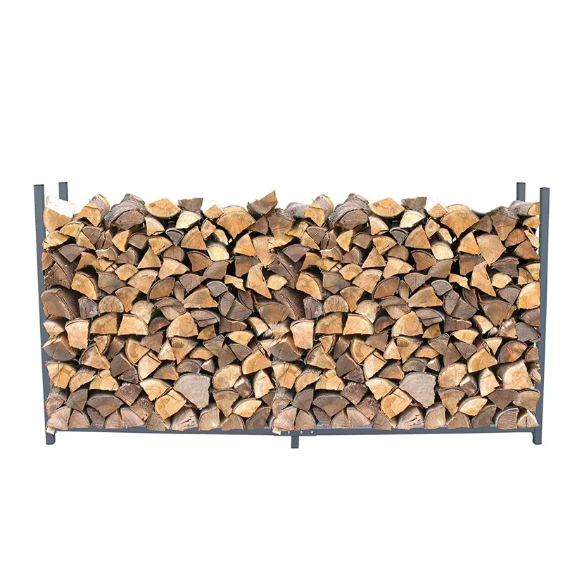 Metal heavy duty cremalheira de madeira para lareira suportes lenha metal cremalheira lenha jardim abrigo