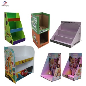 Soporte de exhibición de mostrador POP de cartón pequeño personalizado con logotipo de CYJ, caja de exhibición de escritorio POS de papel corrugado barato para galletas - Product Image 3