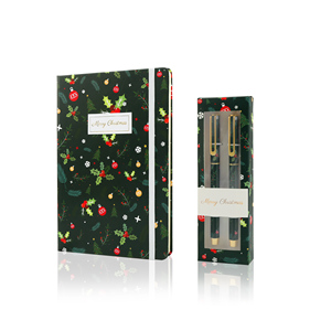 TTX Venta al por mayor A5 Escritura Impresión personalizable Cuaderno de notas Juego de regalo de Navidad Diario Cuaderno con logotipo personalizado