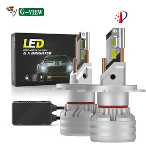 Gview Cung cấp nhà máy g20w tự động dẫn đèn pha Bóng đèn Bộ CANBUS miễn phí <span class=keywords><strong>H4</strong></span> H19 HI/lo chùm màu trắng sáng 6000K phổ phù hợp cho xe ô tô - Product Image 1