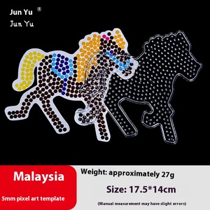 5mm đậu nối Mẫu DIY handmade Giáo Dục Hoạt hình mô hình Bảng vẽ trong suốt chịu nhiệt độ cao câu đố - Product Image 2