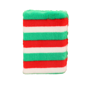 Cartoon Creative Cute Plush <strong>Notebook</strong> Rainbow <strong>Colorful</strong> Fur Plush Cover Leopard Pattern Student <strong>Notebook</strong>