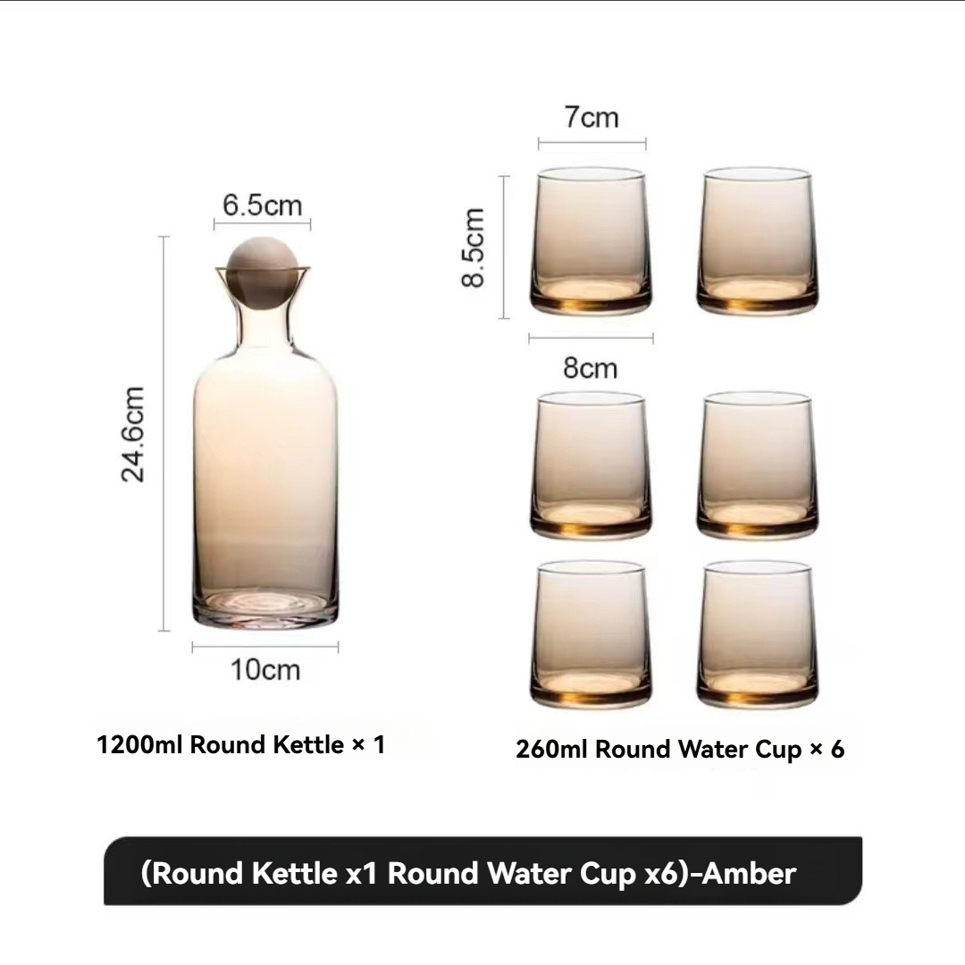 Amber-1 Kettle+6 Cups