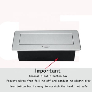 Caja de información de escritorio multifunción, conector USB integrado, agujero de red de ordenador, Conector de escritorio universal de tres agujeros - Product Image 5
