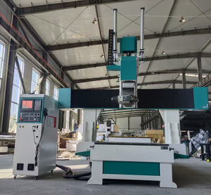 Enrutador CNC de 5 ejes para hacer moldes de espuma con husillo giratorio de 360 grados Enrutador CNC de 5 ejes resistente para fresado de moldes de espuma rígida - Product Image 3