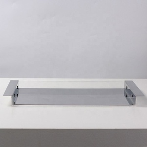 厂家批发定制透明亚克力托盘矩形防溢简单亚克力咖啡托盘 - Product Image 1