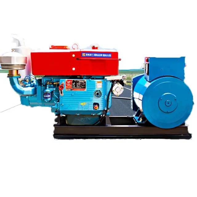 Generatore elettrico Diesel a Gas 10 kw 15 kw compressione motore orizzontale raffreddamento automatico acqua origine olio calore anno elettrico
