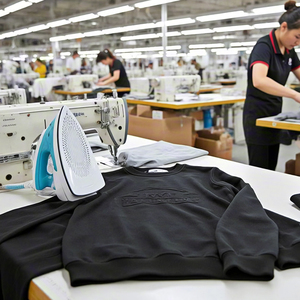 Nhà Sản Xuất Quần Áo Áo Hoodie Nam Dập Nổi 3D Theo Yêu Cầu & Áo Nỉ Cổ Tròn - Product Image 5