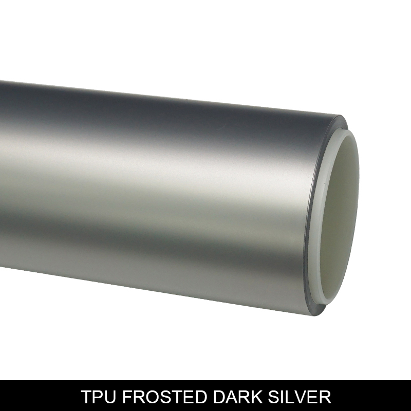 PVC FORSTED ARGENT FONCÉ