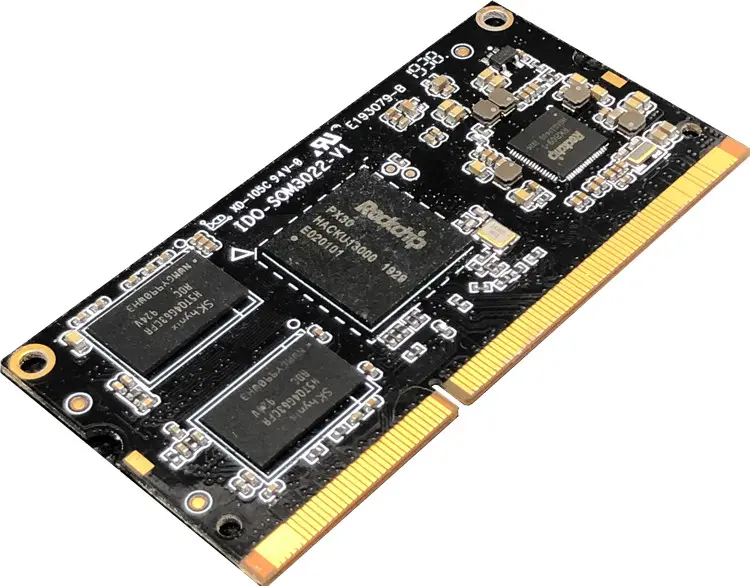 IDO-SOM3022-D1E8-C Rockchip PX30 quad-core 64-bit, CPU superfuerte equipado con sistema Android/Linux