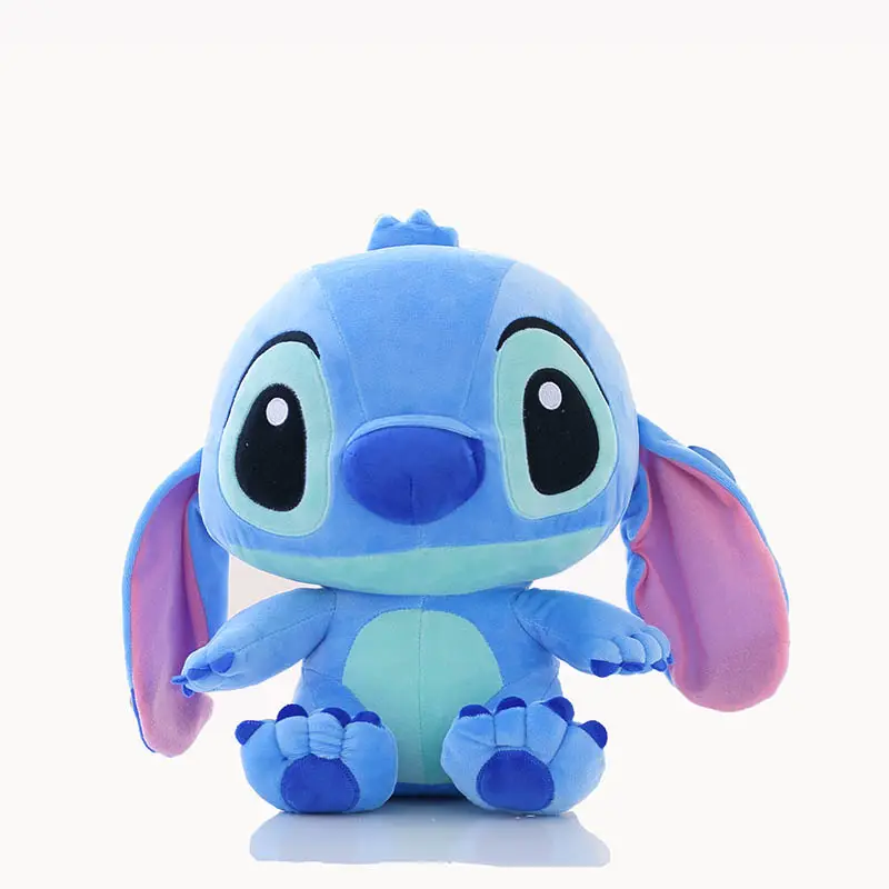 بيع بالجملة دمية محشوة ناعمة لطيفة peluches de stitch دمية محشوة قطيفة محشوة وردية وزرقاء دمية محشوة قطيفة للأطفال دمية محشوة قطيفة