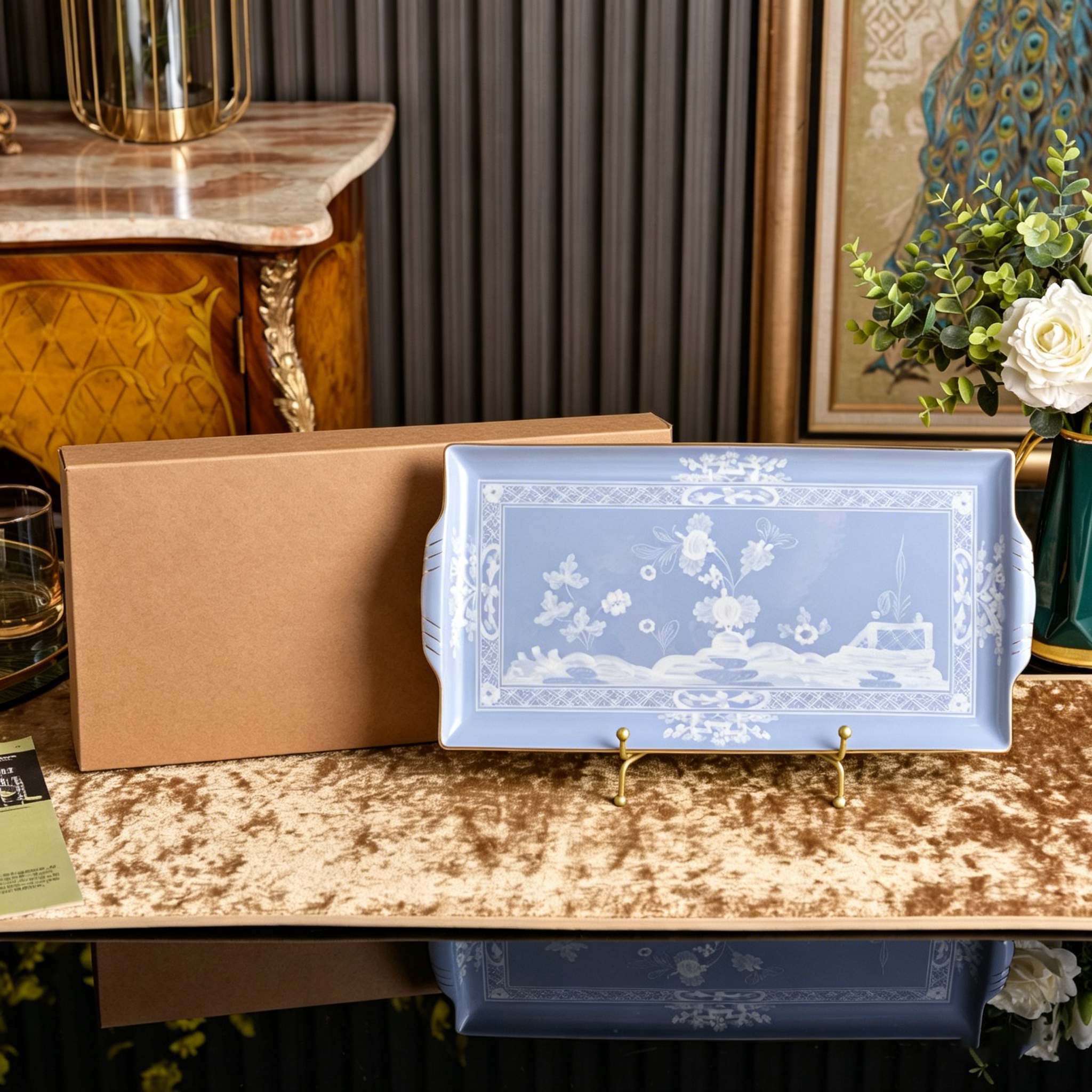 Blue Square tray