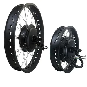 Elektrikli bisiklet yağ lastik kiti <span class=keywords><strong>3000W</strong></span> 72V elektrikli bisiklet dönüşüm kiti yağ lastik Motor 20 "* 4.0 26" * 4.0 Kt LCD5 ekran ile - Product Image 1