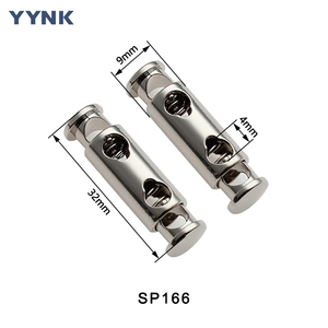 Tapón de cordón ajustable Logotipo personalizado Extremos de cordón de un solo orificio Soporte de revestimiento de aleación de zinc de metal 3 piezas Muestra gratis 1 semana - Product Image 4