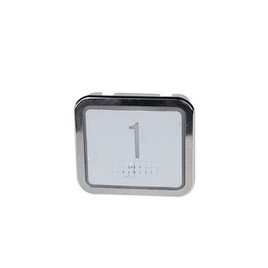 Beliebte Werbe aufzug Silber Druckknopf mit Blinden schrift - Product Image 1