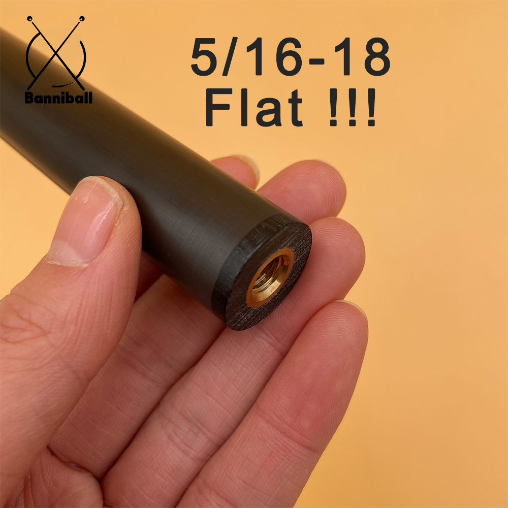 5/16*18 Plat - Col Noir
