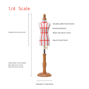 DE-LIANG Mini 1/2 Kích Thước Nữ Nửa Cơ Thể Mannequin Đầy Đủ Pinable Bán Buôn May Giả Bọt Mô Hình Cho May Quần Áo - Product Image 2