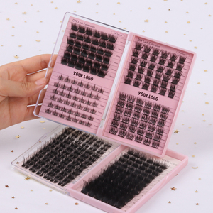 สินค้าใหม่Pre-Cut Segmented DIY Lash Extensions Kit 20d 30d 40dส่วนบุคคลปุยคลัสเตอร์ขนตาชุด