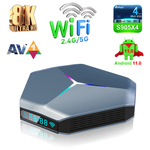 <strong>Amlogic</strong> S905X4 <strong>Dual</strong> Wifi AV1 Video Decoding Cloud System Ihomelife <strong>Android</strong> Tv Box Quad <strong>Core</strong> 8K <strong>Android</strong> 11 Ram 4gb Rom 32gb 2T2R - Product Image 1