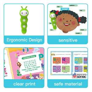Interaktives sprechendes Stiftset mit 500 Wörtern Fun English Picture Dictionary für Kinder Early Language Learning Education Tool - Product Image 2
