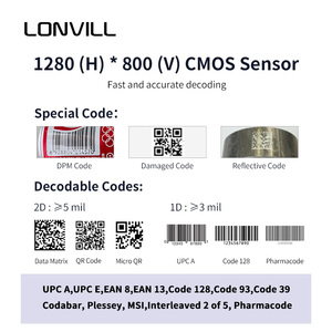 LONVILLコンパクト2dバーコードスキャナーエンジン統合スキャナーArduino統合1D Qrコードリーダー - Product Image 2
