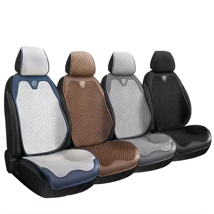 Universele Koele Comfortabele Zomer Warmte Isolatie Interieur Accessoire Voor En Achter Autostoel Lederen Hoes Voor Warm Weer