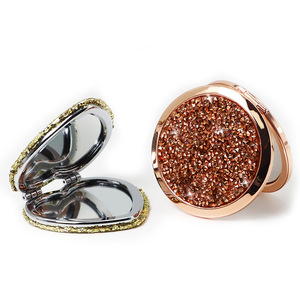 Hiện đại pha lê lấp lánh có thể gập lại xách tay Du lịch Túi Mini gương - Product Image 6