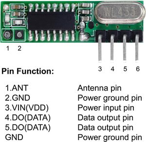 433 mhz supereterodina rf ricevitore e modulo trasmettitore 433 mhz telecomandi per arduino uno wireless modulo diy kit RXB22