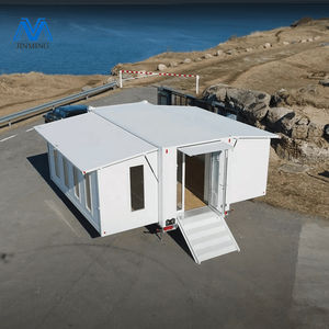 Construcción modular de contenedores de doble expansión | Montaje rápido para oficinas y refugios temporales