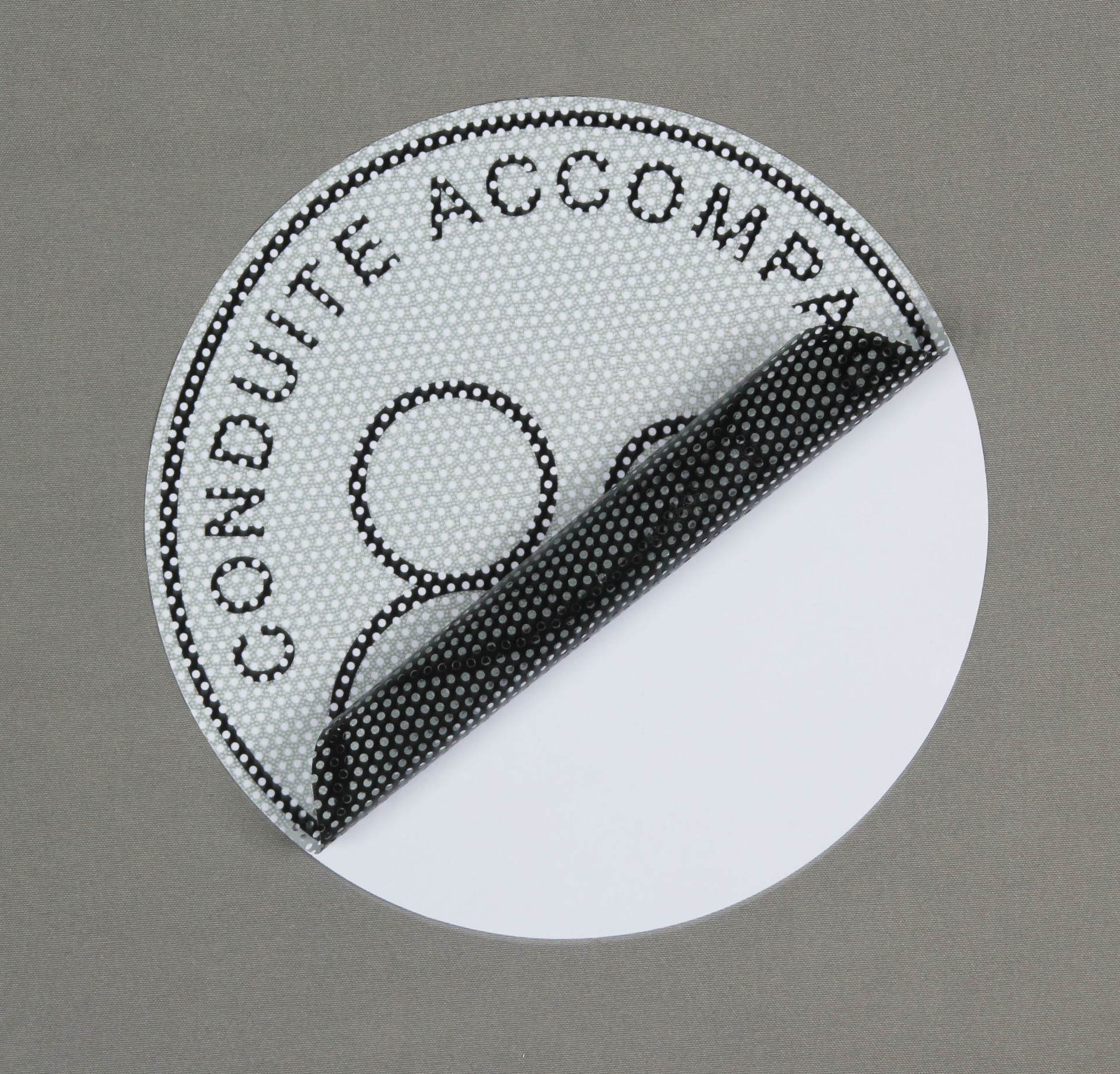 Double autocollant de voiture transparent simple