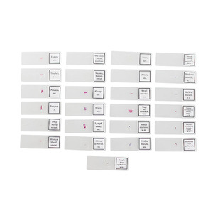 25pcs Selected <strong>Microscope</strong> <strong>Slides</strong> with Anatomy Samples in a Wooden Box