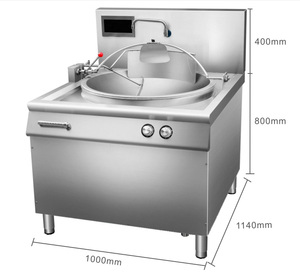 20kW 30 ~ 70L thép không gỉ điện công suất lớn tự động xào nấu ăn Chảo máy thương mại Nhà hàng cơm chiên - Product Image 5