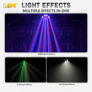 <span class=keywords><strong>2025</strong></span> vendita calda RGBW 4 in1 10W * 12 pz Laser LED luce da palcoscenico 3 in1 in movimento Disco DJ Party fascio di luce 150W potenza <span class=keywords><strong>DMX512</strong></span> modalità di controllo