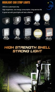 Yuvarlak 7 inç kapalı yol 12V 24V nokta LED ışık kamyon SUV için 4WD 4x4 tekne ATV jeep traktör sis lambası 105W LED çalışma LED ışık - Product Image 6